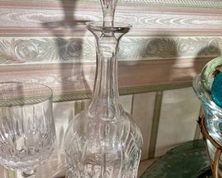 1 of 2 Atlantis crystal decanters