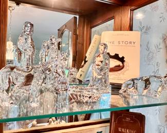 Baccarat Crystal nativity set with boxes