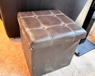 1 of 2 Ottomans w/storage