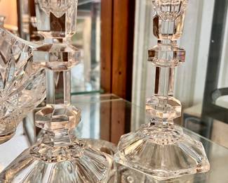 Crystal candlesticks