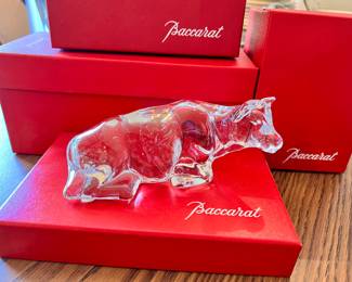 Baccarat Crystal nativity set with boxes