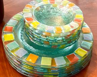 Vintage set of Villeroy & Boch TWIST ALEA VITRUM 6 Bowls/6 Plates