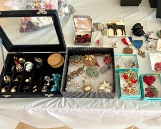 Brooches, Earrings and Pins