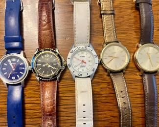 A variety of Timex watches