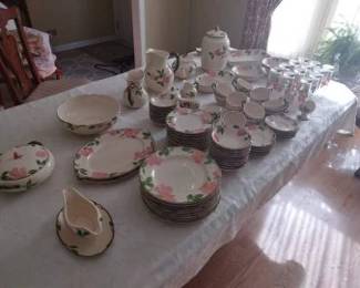 Large set of Franciscan Dishware with some hard to find items