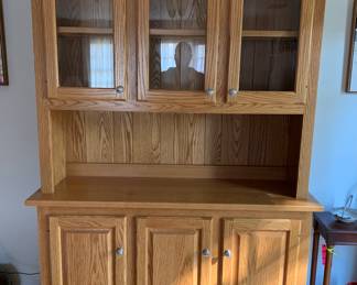 Custom made for client by North Park Woodcraft - Hyde Park, NY. Solid oak - no veneers used!