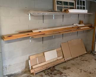 Scrap lumber and wallboard plus marble tiling. GOING CHEAP!