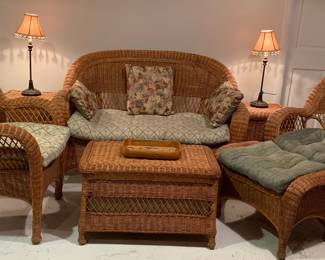 Pier One rattan suite - priced individually or as a whole at a discount price