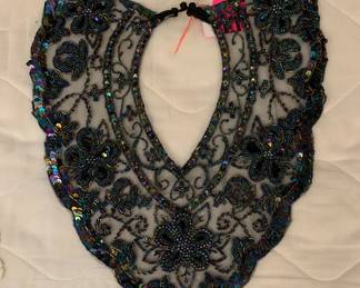 Lace, beaded and sequined collar - beautiful!