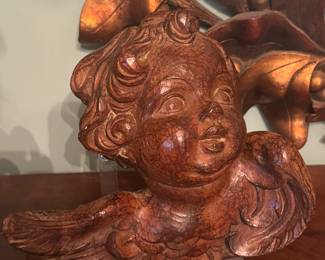 Antique Chalkware Angels