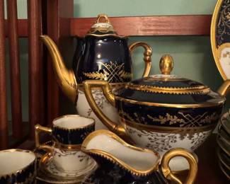 Pirkenhammer Tea, Coffee,  Chocolate and Espresso Set Japonaise design - super rare