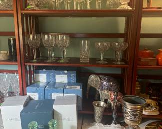 Waterford Glass and Marquis by Waterford, Art Deco Boudoir Set