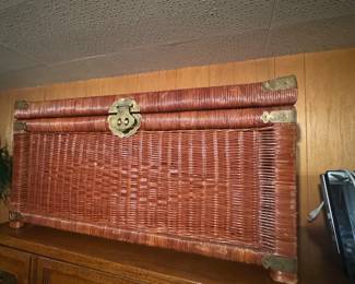 Vintage Wicker Trunk