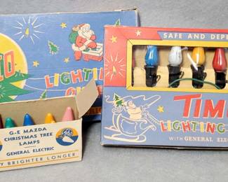 NG018 Vintage Timco Christmas Lights and Mazda Bulbs