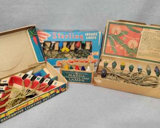 NG106 Vintage Christmas Lights with Original Boxes