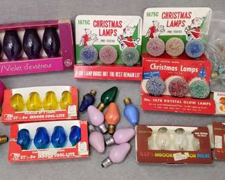 NG070 Christmas Light Bulbs, Mixed Sizes and Colors