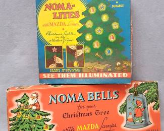 NG118 Mid Century Noma Bell and Star Christmas Lights