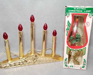 NG015 Vintage Electric Christmas Candle Lamps