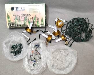 NG141 Green and Clear Mini Lights, Extra Bulbs and Parts