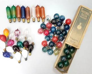 NG111 Mid Century Collectors Christmas Light Bulbs