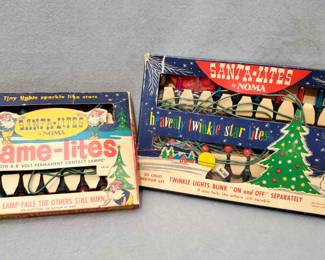 NG103 Vintage Noma SantaLites, Twinkle Lights