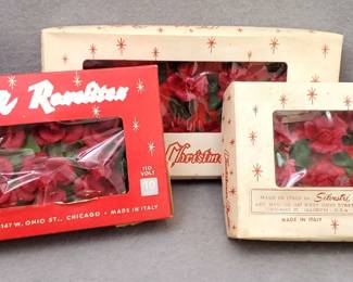 NG089 Mid Century Silvestri Rose Shaped Christmas Lights