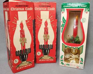 NG097 Vintage Electric Hurricane Candle Lamps