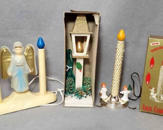NG100 Vintage Electric Angel and Street Lamp Candle Lights