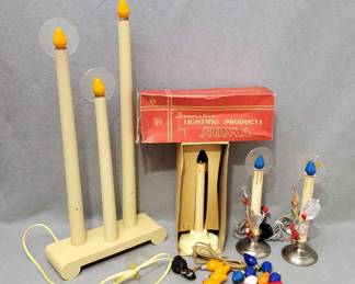 NG104 Vintage Noma Electric Candles and Halo Candolier
