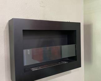 Bio-ethanol wall mounted fireplace with entire box of fuel