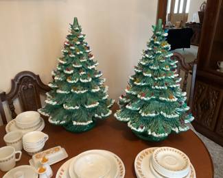 TALL HAND MADE TREES.   