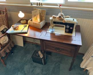 Sears Kenmore Sewing Machine & Cabinet - Model 1803