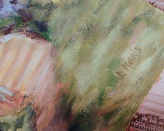 Impressionist Oil Painting on Home by D. Morris