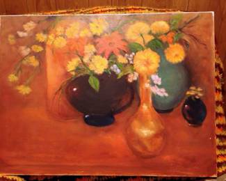 Floral Bouquets Still Life Oil Painting