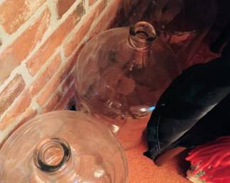 Three 6 Gallon Glass Jugs