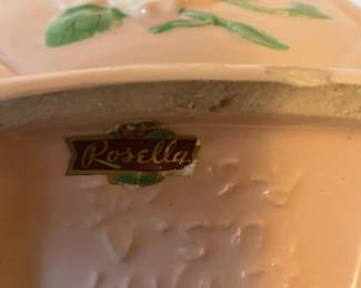 Hull Art Rosella Light Pink Vase with Dogwood Design – R-6