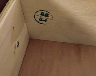 Cherry Wood 5 Drawer Chippendale Style Tall Boy Dresser