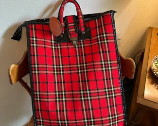 Red Plaid Tote Bag
