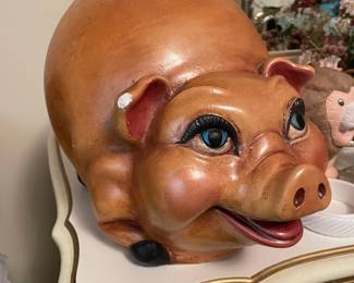 Hand Painted Ceramic Piggy Bank