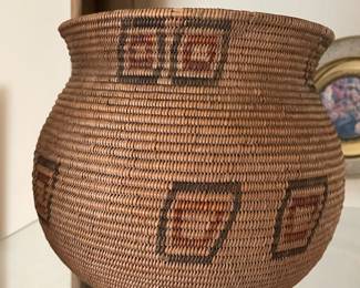 Native American Pit River Basket