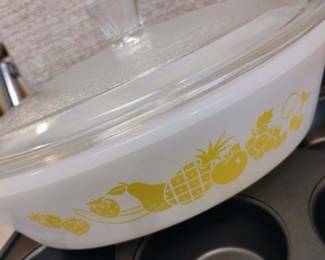 Glasbake Milk Glass 1 Quart Oblong Casserole Dish - J235