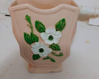 Hull Art Rosella Light Pink Vase with Dogwood Design – R-6