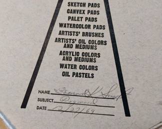 1969 Framed Acrylic Painting "Dogwood" by Bernard S.