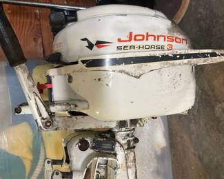 1960'S Johnson Sea-Horse 3 HP Outboard Boat Motor