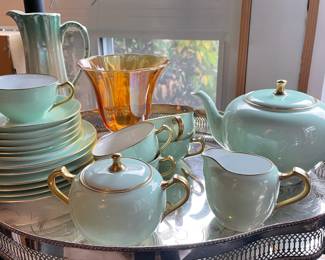 Okura Japanese Porcelain Tea Set