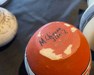 Pueblo Pottery Vase - Signed M. Chinana Jemez