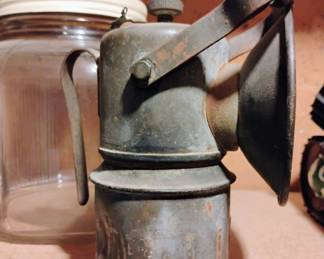 Antique Carbide Minors Lantern