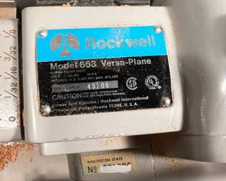 Rockwell Versa-Plane Planer with Wrench and Box - Model 653 