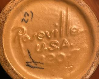 Roseville Pottery Vases with Freesia Design 
