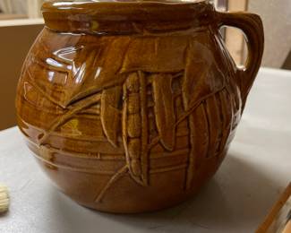 McCoy Brown Pottery Bean Pot